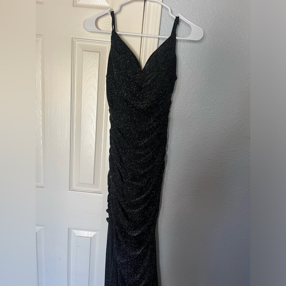 Windsor Black Sparkly Prom Dress